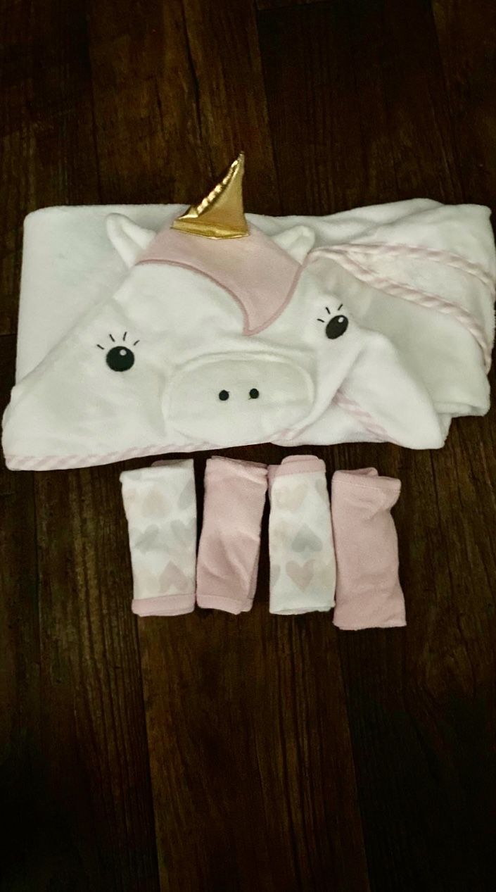 Unicorn Infant Hooded Towel Cloud Island