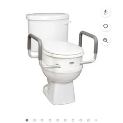 Raised Toilet Seat with Handles