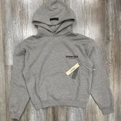 🧥 ESSENTIALS HOODIE – DARK OATMEAL – SIZE M (NEW)