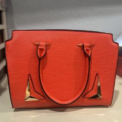 Elegant Red And Gold Purse 