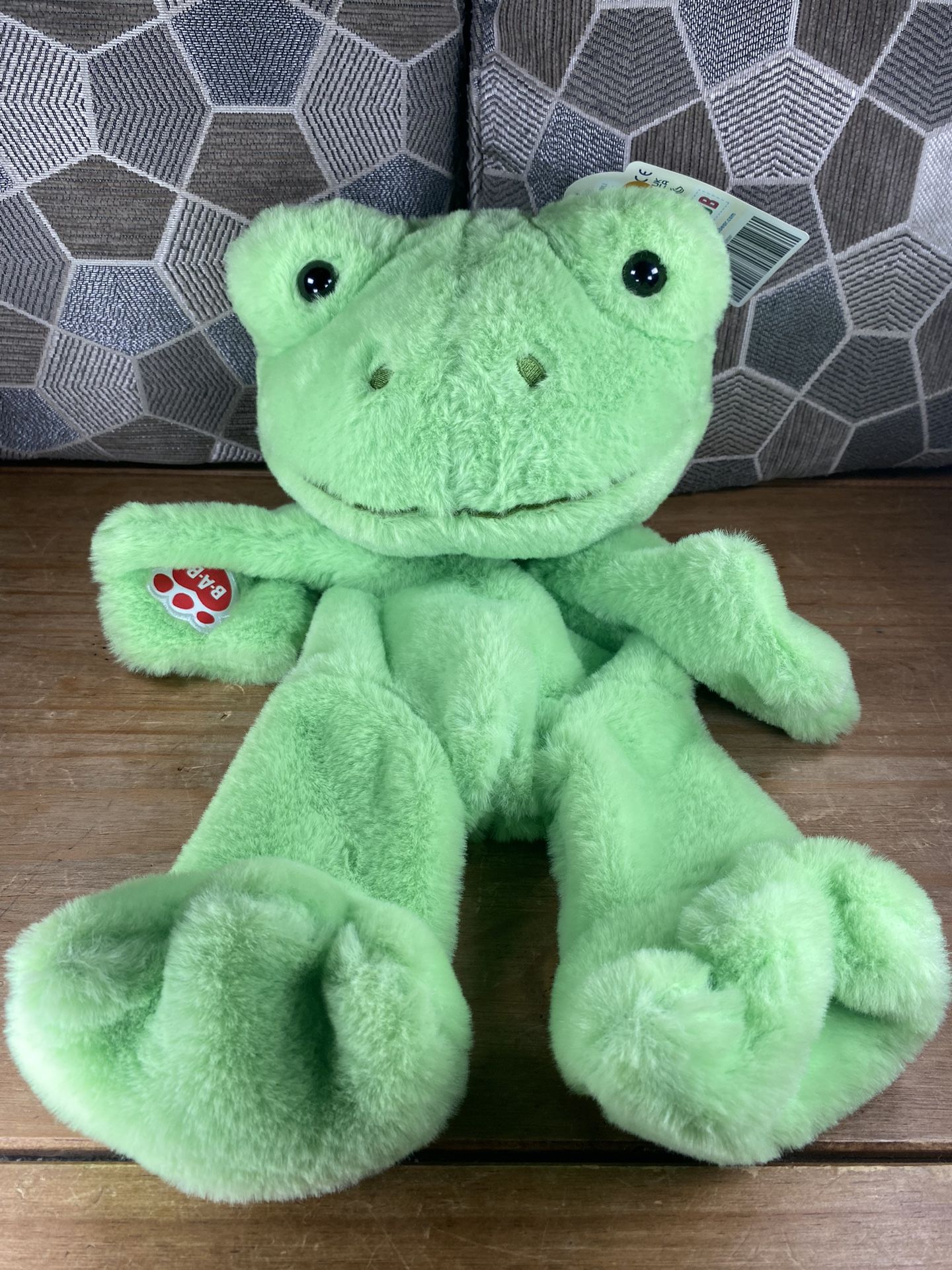 Build a bear Green Spring Frog unstuffed