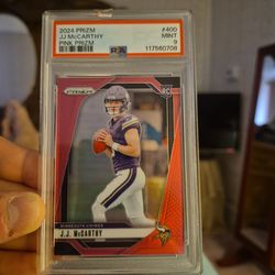 2024PrizmJJMcCarthyPinkPrizm#400 Psa9