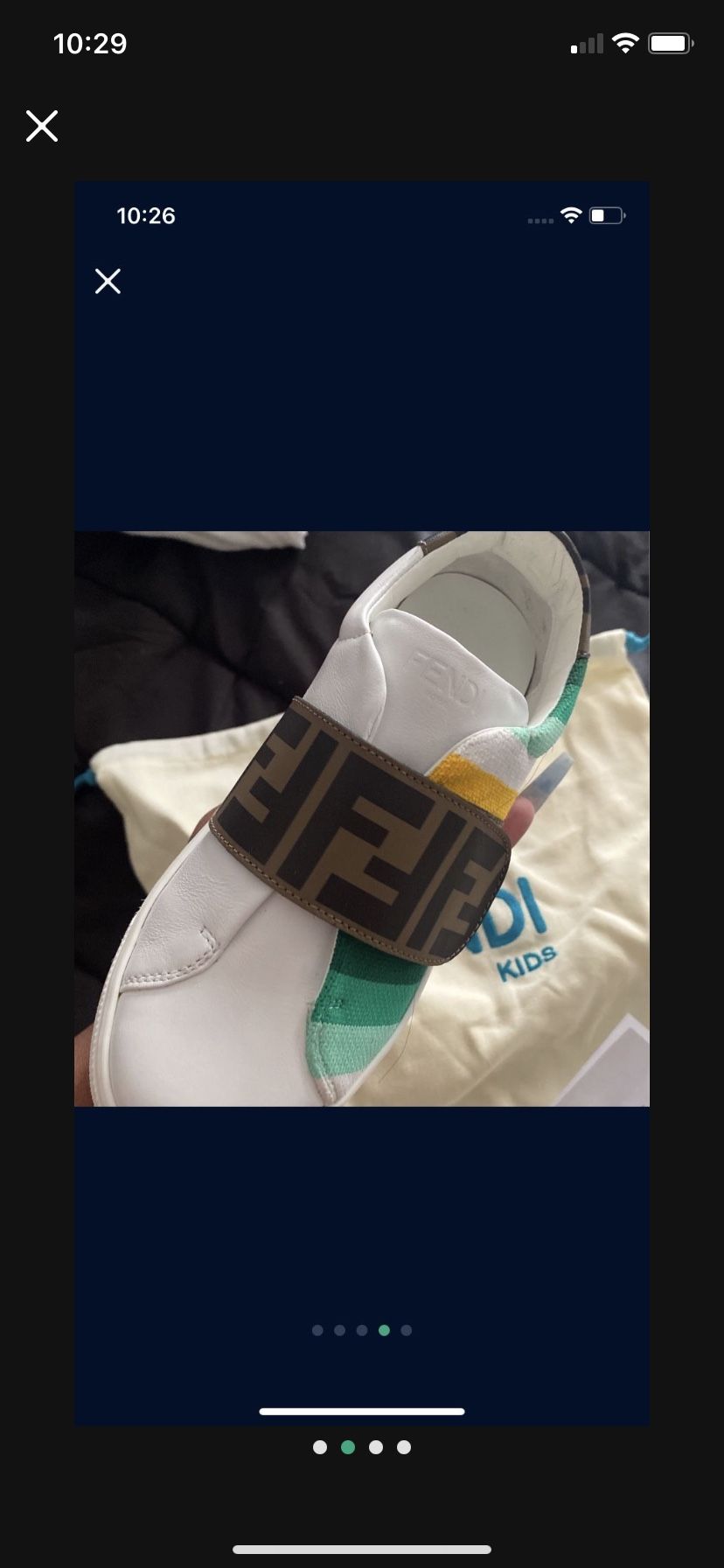 Kids Fendi Shoes Size 31