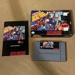NCAA Basketball Super Nintendo SNES CIB