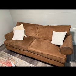 Brown Comfy Couch 