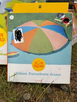 Giant parachute toy