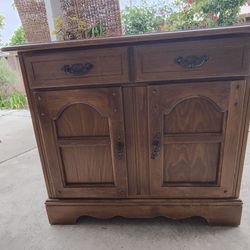 Antique Buffet Made With Real Wood