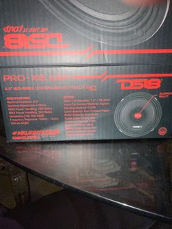 Ds18 6.5 midrange speakers