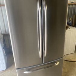 GE 3 Door 33” Inch Wide Stainless Refrigerator 