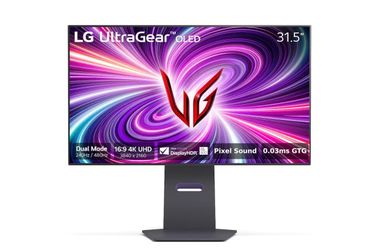 LG - UltraGear 32" OLED Dual Mode (4K UHD 240Hz,FHD 480Hz), 0.03ms NVIDIA G-SYNC Compatible, AMD Freesync Pro Gaming Monitor