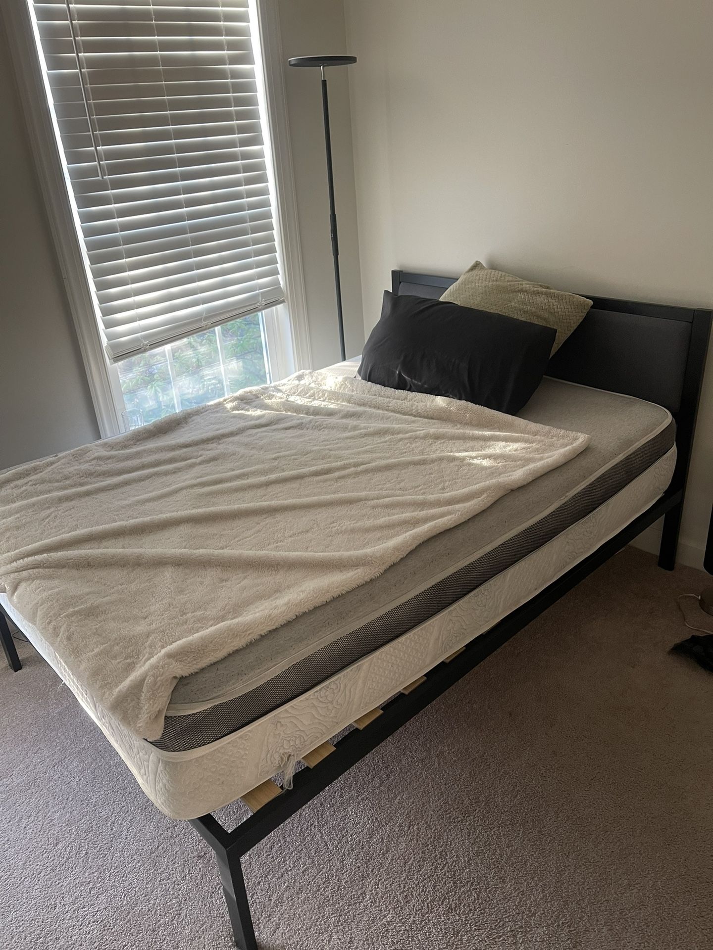 FULL SIZE MATTRESS AND BED FRAME