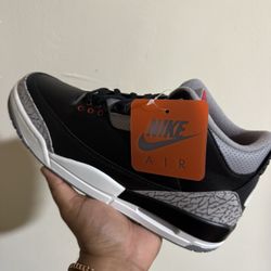 Air Jordan 3 Black Cement 2024 Size 10