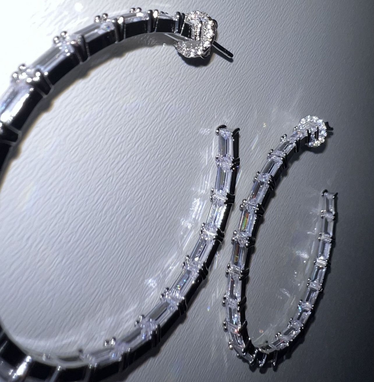 Crystal Hoop Earrings