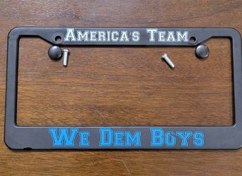 Dallas Cowboys Metal License Plate Cover