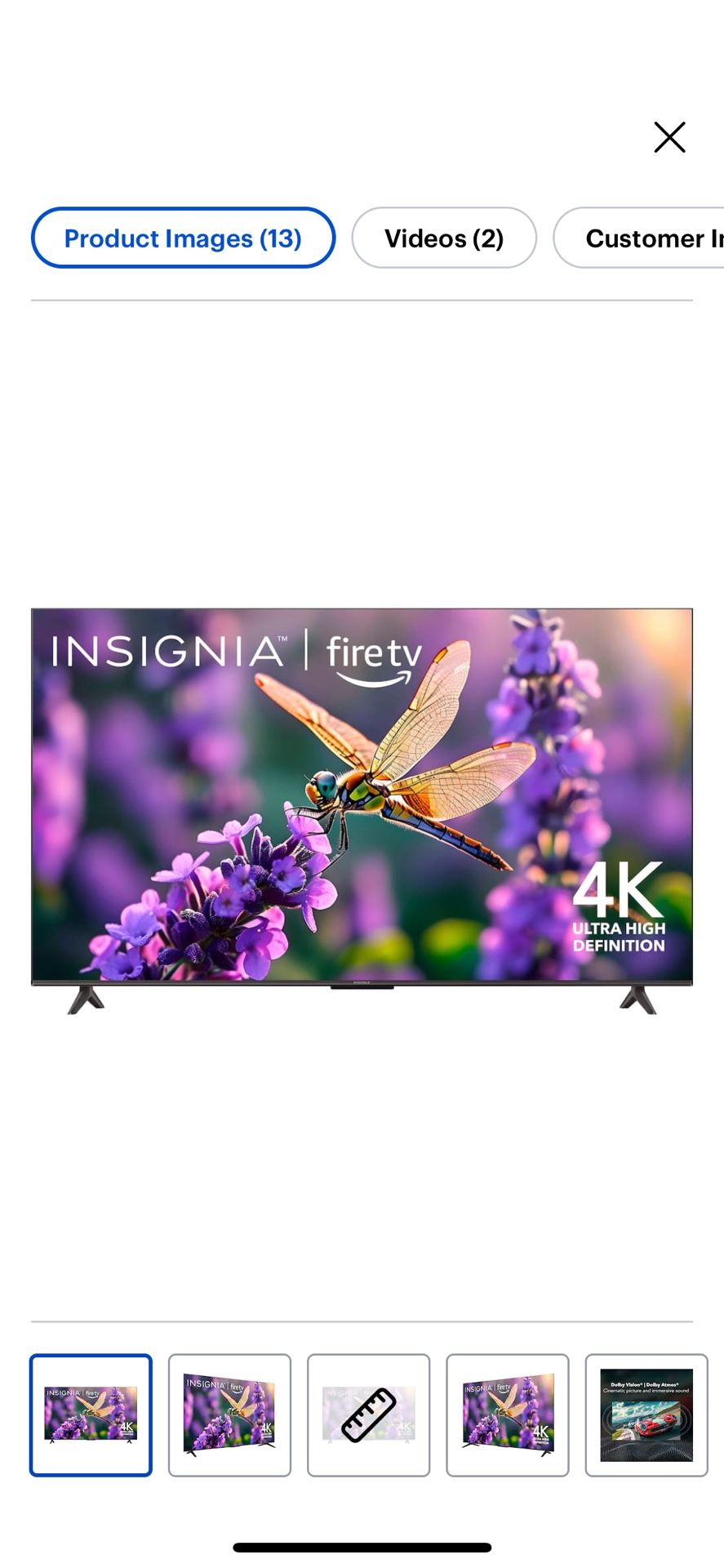 Insignia 65 inch TV 4k