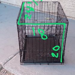 Dog Cage Size 20 X 18 X 24 1/2 Price Is Firm Huge Sale Tons Of Stuff Red Description Door Pick Up Only