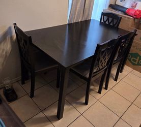 Table and 4 chairs