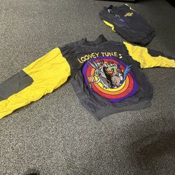 Vintage 100% Silk Looney Tunes Jacket 