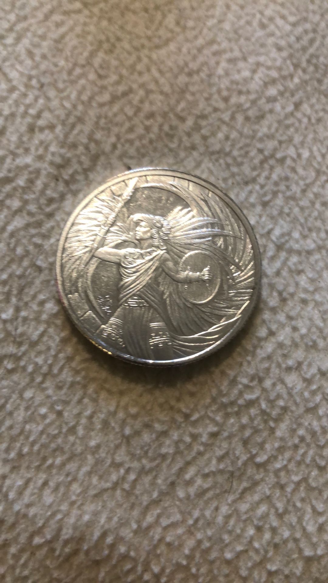 Aztec Warrior 1 Oz Coin
