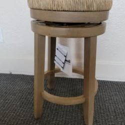 Powell Natural 25.5-in H Counter height Swivel Wood Bar Stool