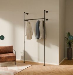 Pamo Industrial Wardrobe Rack