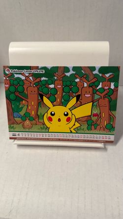 rare pikachu and sudowoodo pokemon center calander