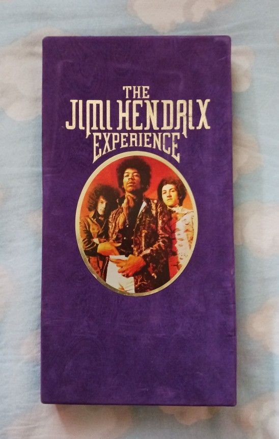 JIMI HENDRIX EXPERIENCE DELUX CDS SET PURPLE SUEDE CASE (RARE)