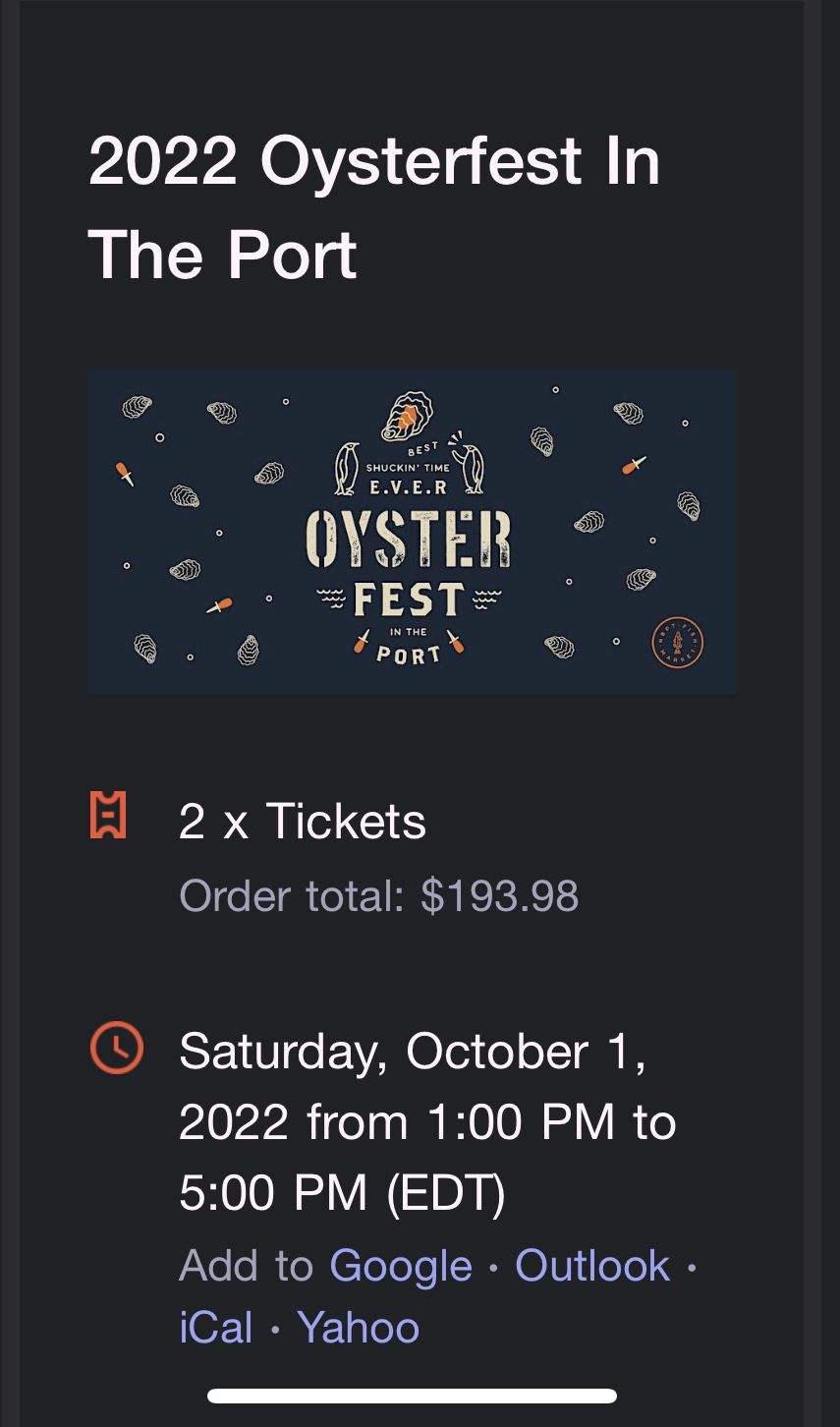 Tickets To Otsterfest 2022