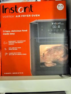🍂 MOVING SALE 🍁 Brand New Instant Pot - Vortex Plus 10 Quart Air Fryer Oven Black Retails $150+