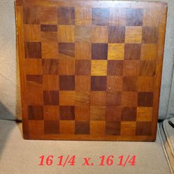 Vintage Wooden Checkers Set