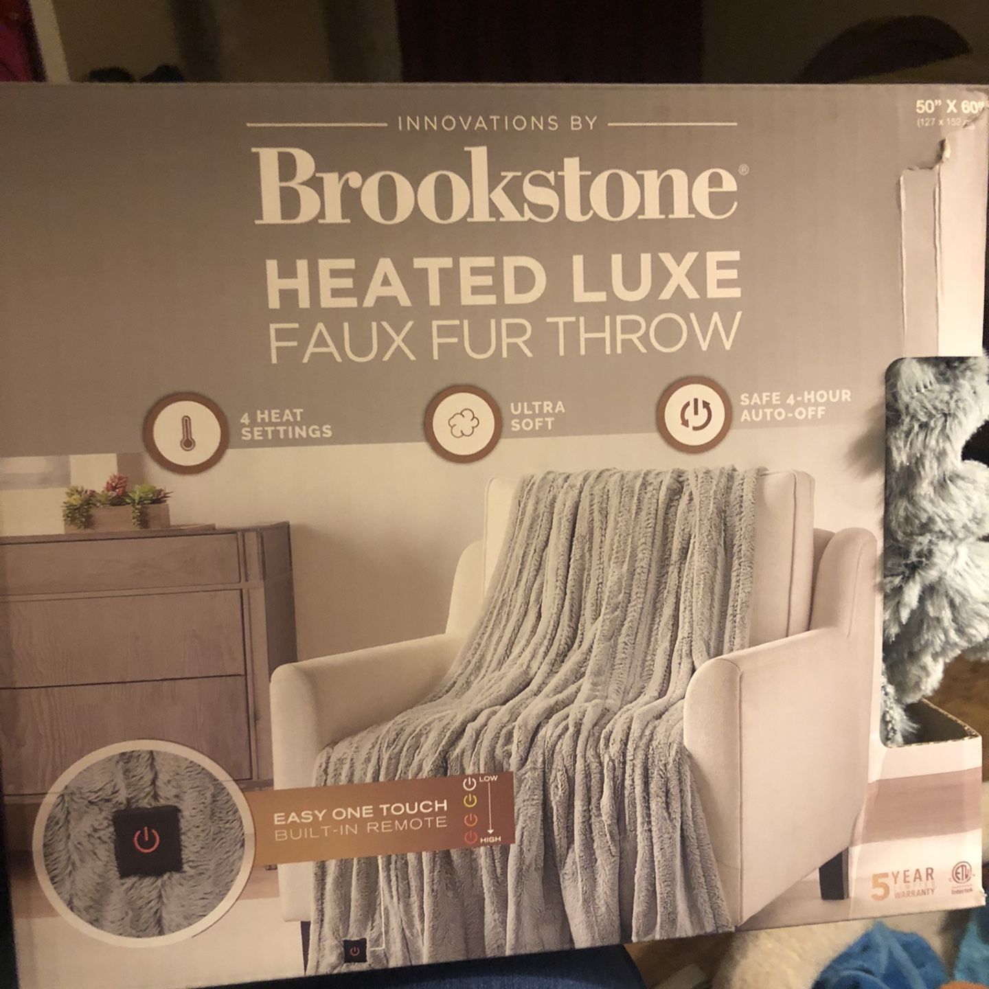 Brookstone Heated Luxe (blanket:) for Sale in San Jose, CA - OfferUp