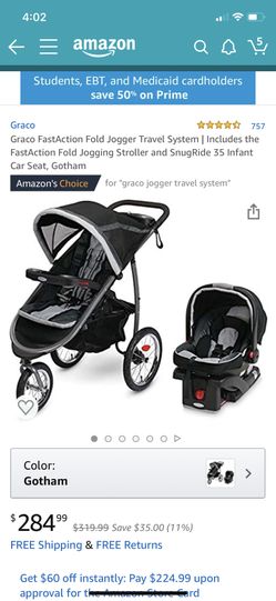Jogger Stroller and Car Seat