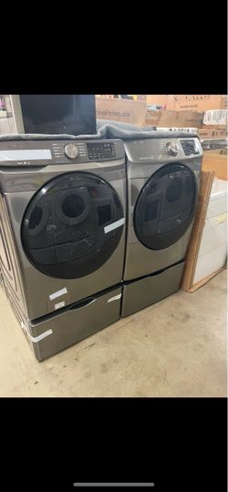Steam set front load Samsung gas dryer