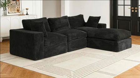 Sectional Sofa 3 seater with leg rest Brand New