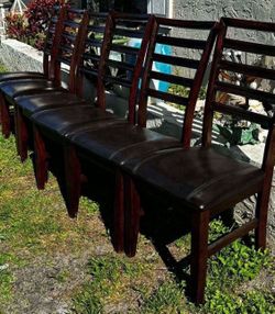 6 Solid Wood Dining Chairs