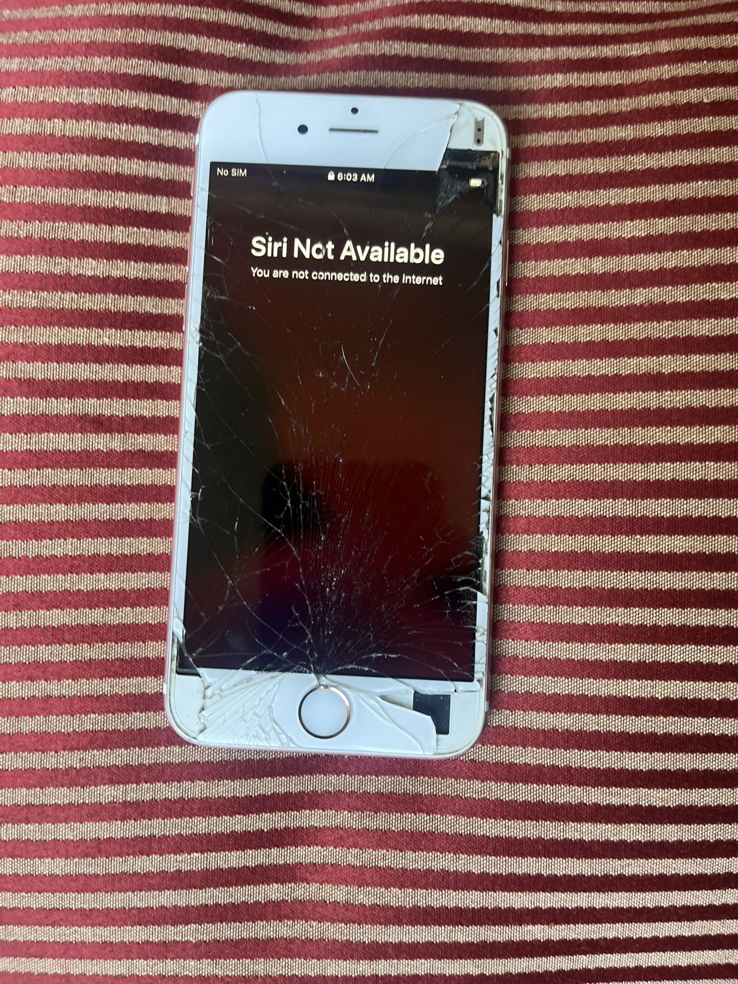 Apple iPhone 6S  Rose Gold Pink Cracked Scratched Working