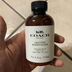 Coach Leather Moisturizer  4 fl Oz / 118 ml