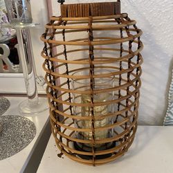 Rattan Candle Lantern 