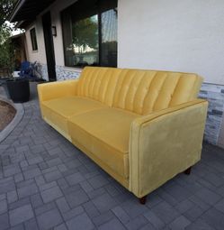 New Velvet Convertible Sofa
