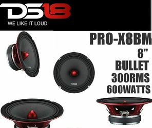 4 ds18 8" bullet pro midrange speakers
