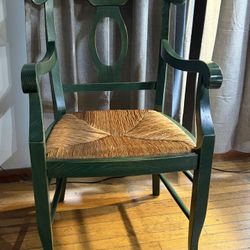 Pottery Barn Arm Chair Rush Seating