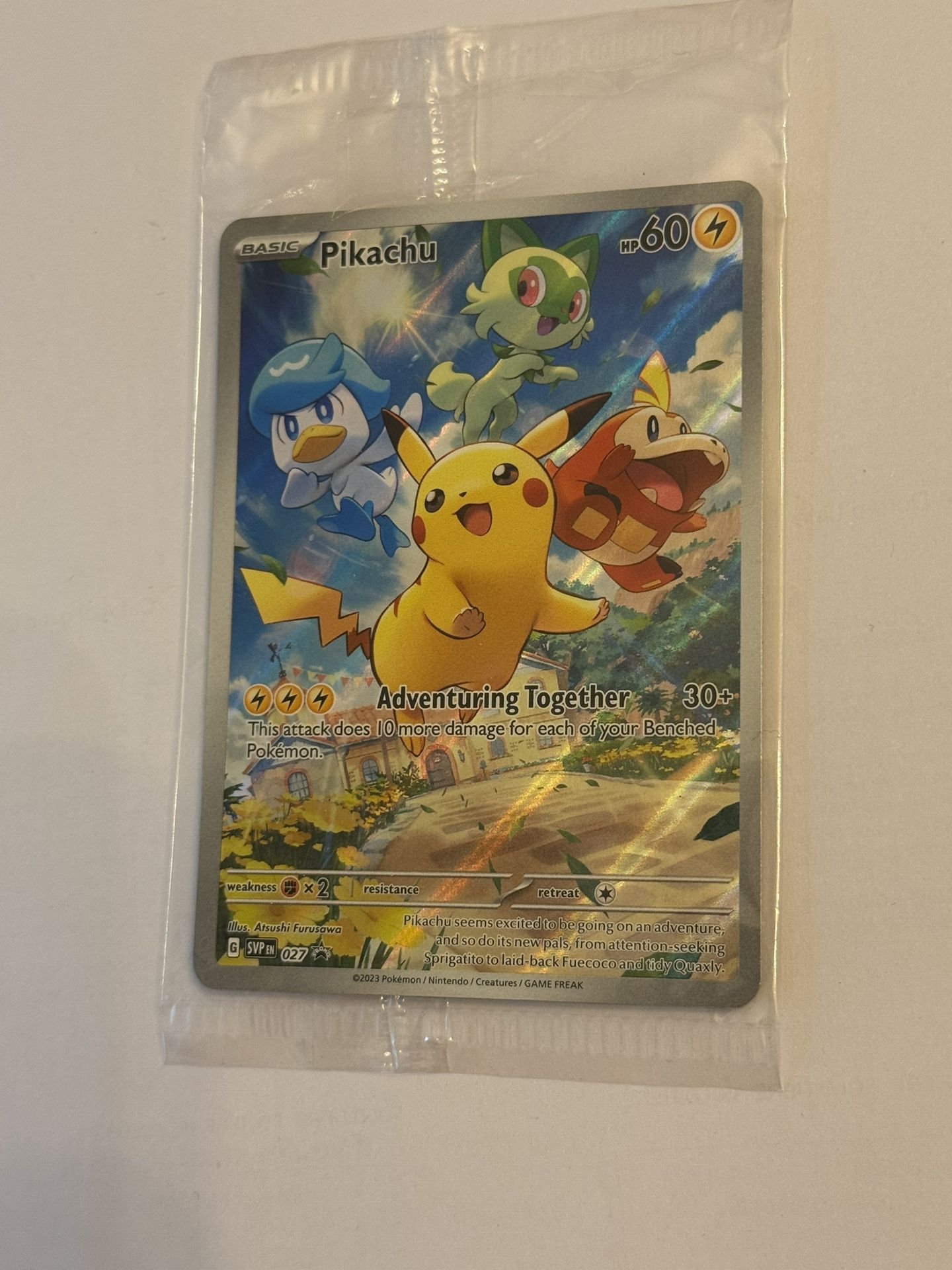 Pikachu 027 Promo(in-wrapper)