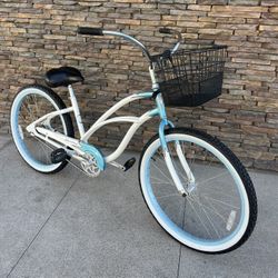 Electra Cruiser 1 Aluminum Frame 26 Inch Beach Cruiser w/ Basket 