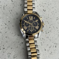 Michael Kors Men’s Stainless Steel Analog Watch Silver/Gold