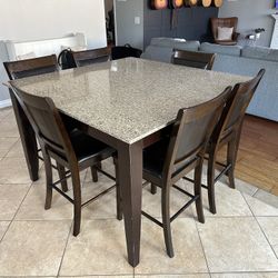 Tall Dining Table And Chairs Counter Height 