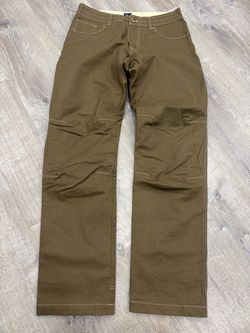 Mens KUHL Brown Hot Rydr Flannel Lined Outdoor Hiking Pants Size 33x34 NWOT
