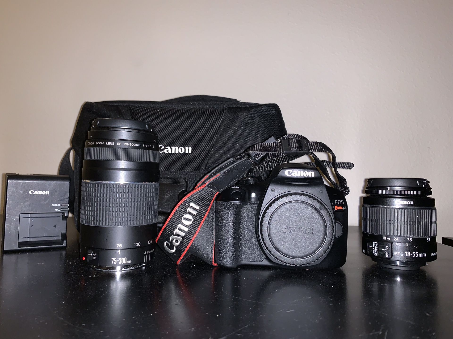 Canon T6 Rebel with Accessories