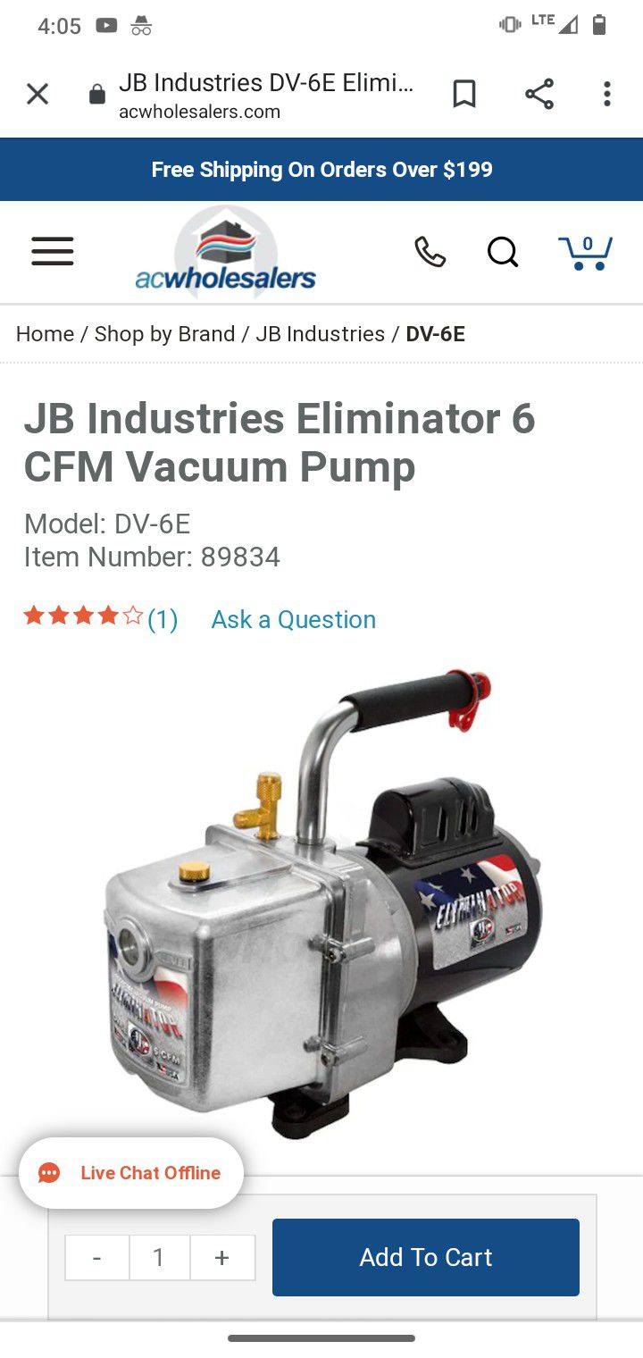 Jb Industries Vacuum Pump