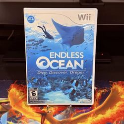 NEW NINTENDO Wii ENDLESS OCEAN BLUE WORLS Wii DISC COMPLETE