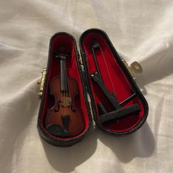 Mini Violin Miniature Display